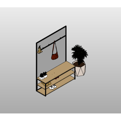 Entryway Organizer with Bench