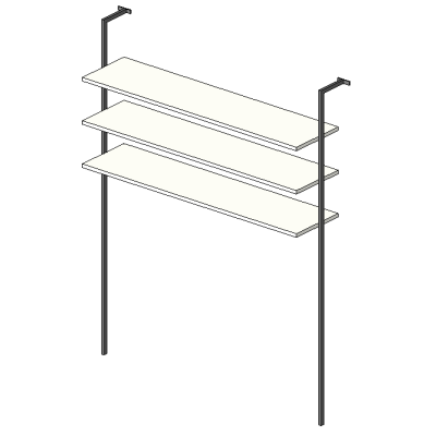 Shelf - Rod Suspended