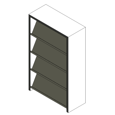 Magazine Rack 4 shelf
