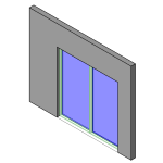 Fixed window with modern double panes
