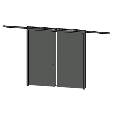 Sleek Uncoated Sliding Door