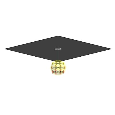 Tri-Color Pendant Light Fixture