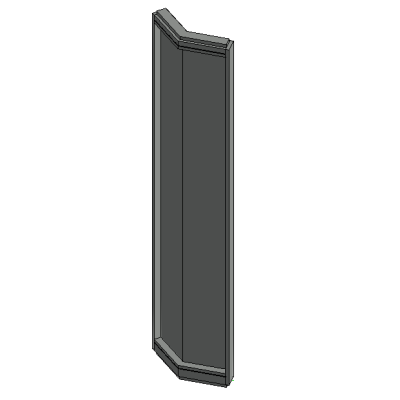 Wall Moveable Haworth Enclose Frameless Glass Corner Wall 135deg