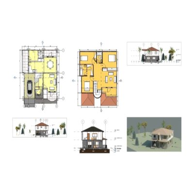 Country house- colonial model revit