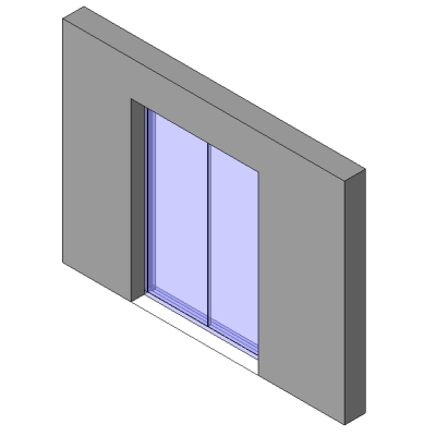 Exterior double door with modern glass