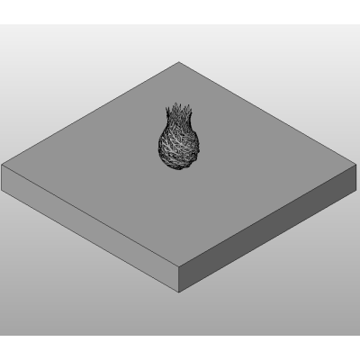 Succulent plant on decorative base