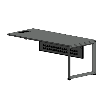 03-VP SPINE Single desks with support to spine modules