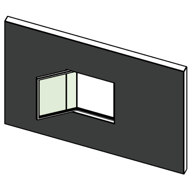 Fixed Glass Corner Window 1861