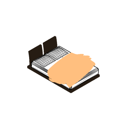 Comfortable Green Bed