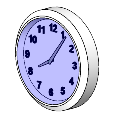 Round Simplicity Clock