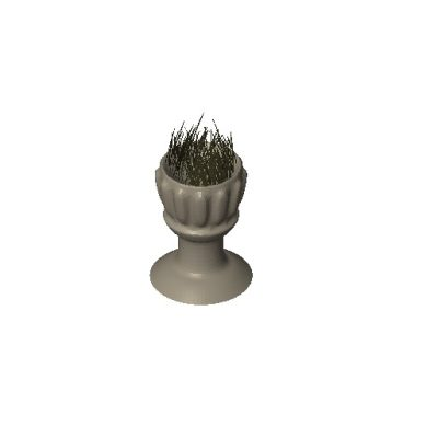 Concrete Planter with Grass