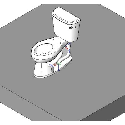 Compact Tank Toilet Design