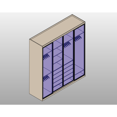 Wardrobe with Mirrored Doors