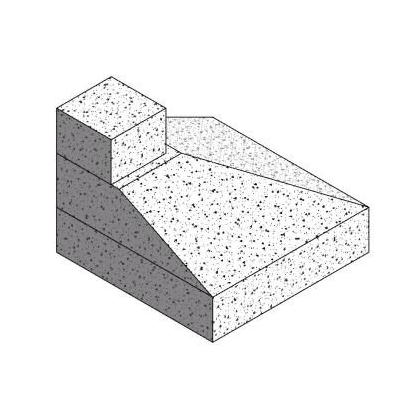 3d corner base shoe