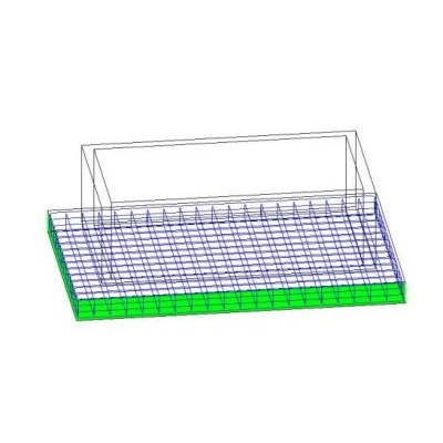 Measurements of foundations with revit