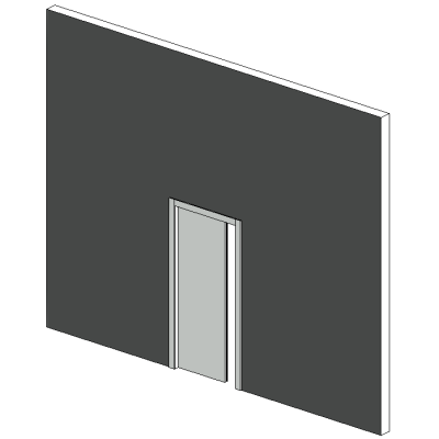 Office interior parametric door 01