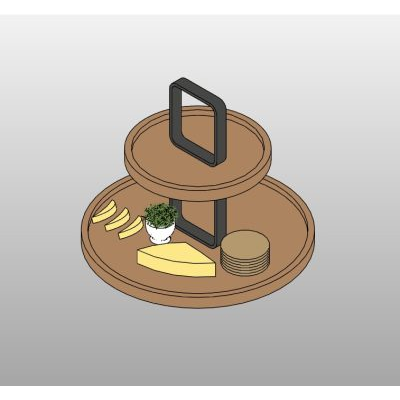Round Serving Tray