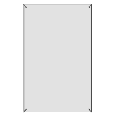 rectangular curtain panel at spider fixtures Painel cortina com fixador