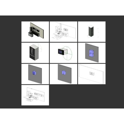 Kitchen furniture families pack