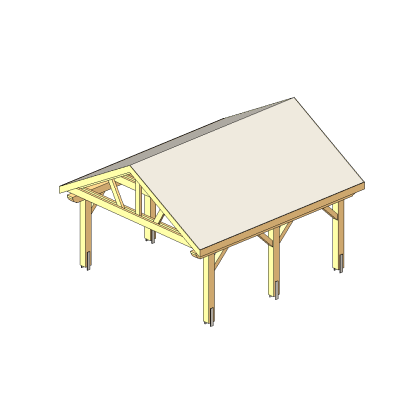 Wooden Patio Roof