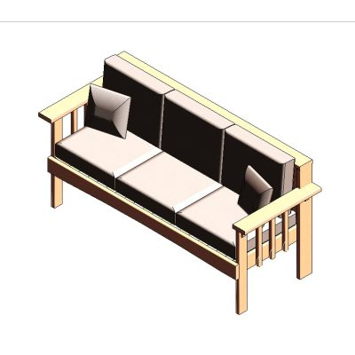 Bold Red Sofa