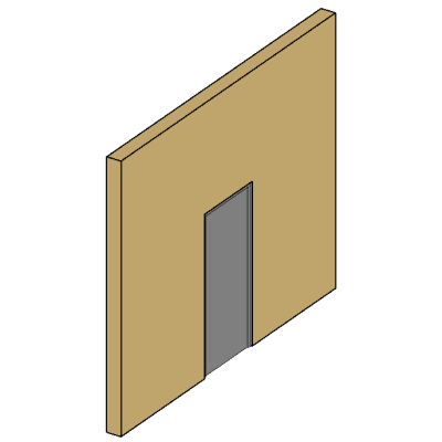H Mtl Door fixed frame 3769