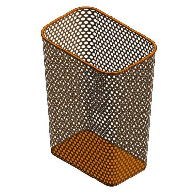 Modern Metal Waste Basket
