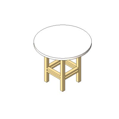 Rustic Round Coffee Table