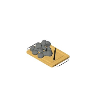Cutting Board with Vegetables and Knife