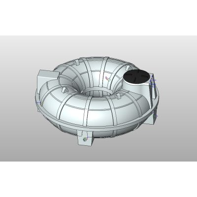 Structural cistern tank with detailed lid