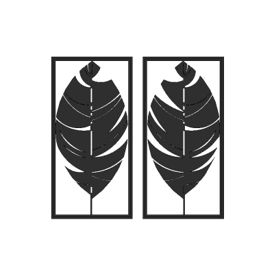Leaf Pattern Wall Art