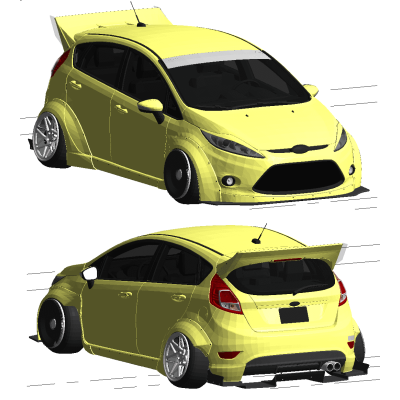 Ford Fiesta [WT] Rocket Bunny 2014