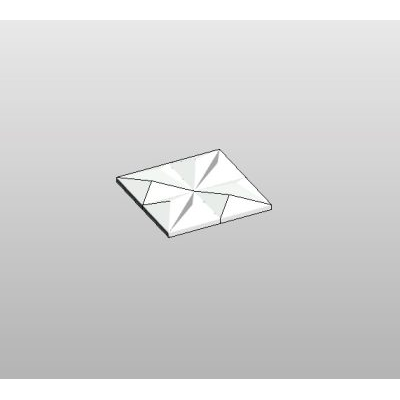 White Origami Tile