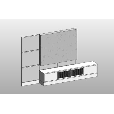 TV Wall Unit with Storage