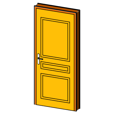 Elegant Deco Single Door