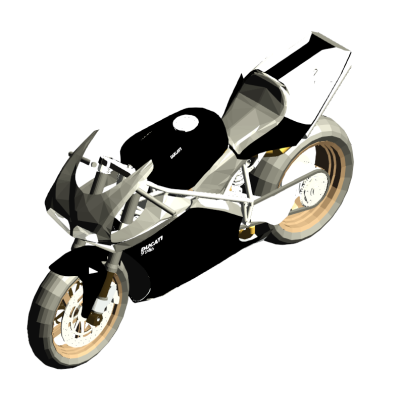 Ducati 998 motorcycle realistic 3D 20 Motorbike Ducati