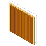 Timber garage door detailed side-hung