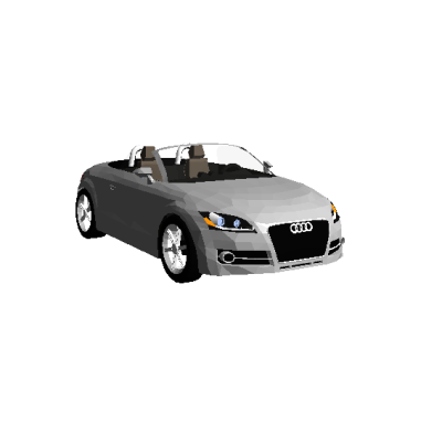 Silver Convertible Car