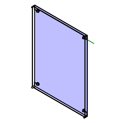 Curtain Wall Panel With Clamp