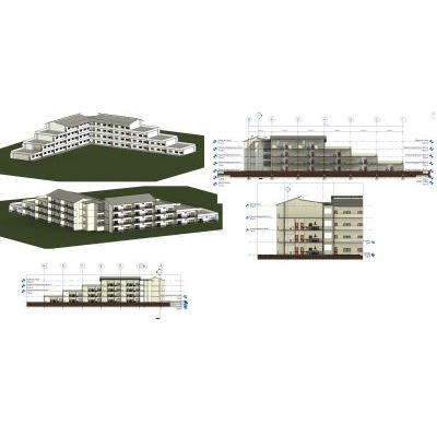 Teachers’ Housing Block – Stepped Apartment Complex