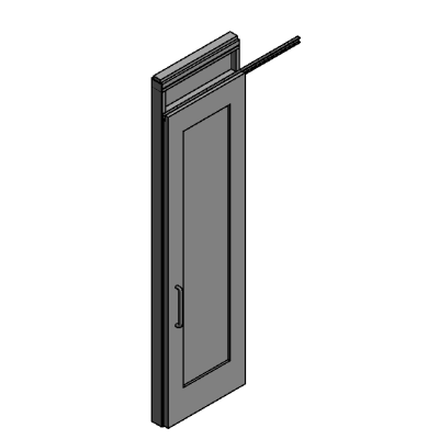 Wall Moveable Haworth Enclose Single Sliding Door Glazed Transom