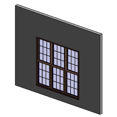 Double Hung - Triple with optional mullions 7707
