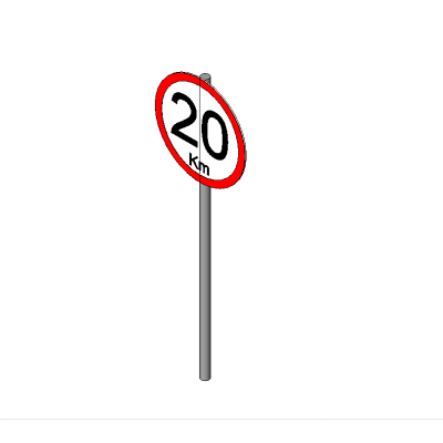 Speed Limit 20 Sign