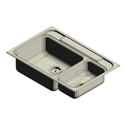 Kohler - K-3256 Ballad High-Low Sink 1337