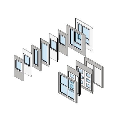 Family of doors; windows in revit