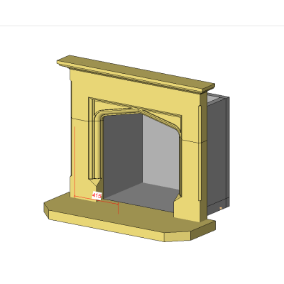 Antique Fireplace Frame