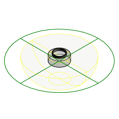 M Ceiling Light - Flat Round