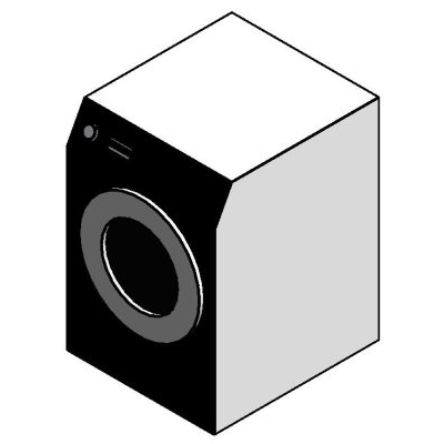 Front-load washing machine modern