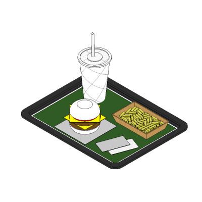 Fast Food Tray