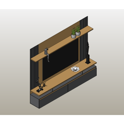 Modern Wall-Mounted TV Rack